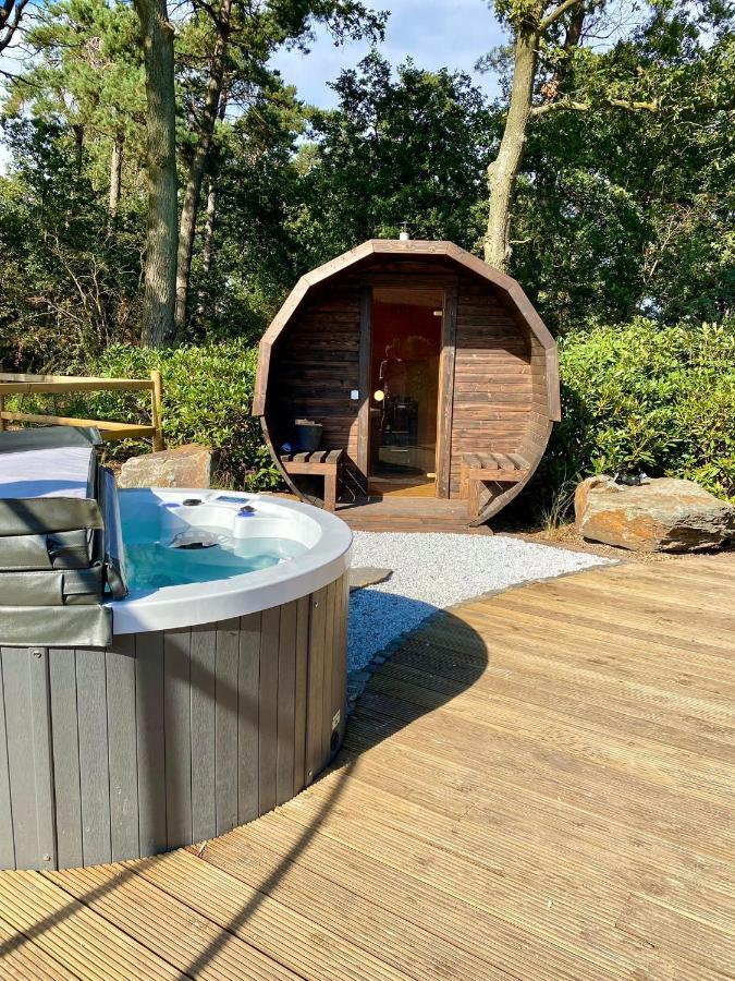 Luxe Finse Kota Met Jacuzzi En Saunabarrel De Zandhoef Villa Eersel Eksteriør billede